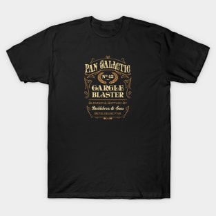 Hitchhikers Guide to the Galaxy Pangalactic Gargleblaster Label T-Shirt